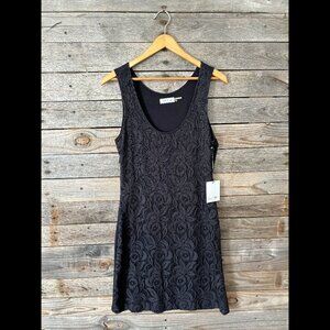 NWT Calvin Klein Black Lace Tank Dress - Size 6
